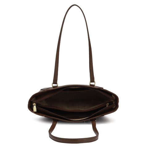 Small Franzy Leather Tote - Date