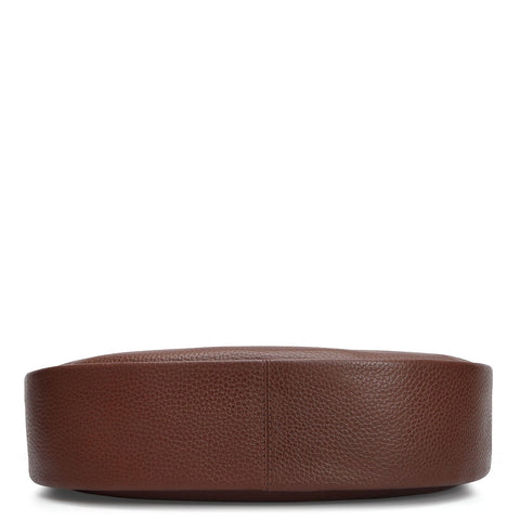 Small Wax Leather Baguette - Espresso