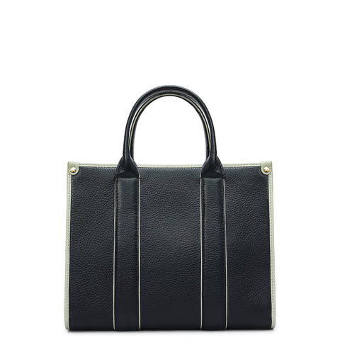 Zoe Small Book Tote - Black