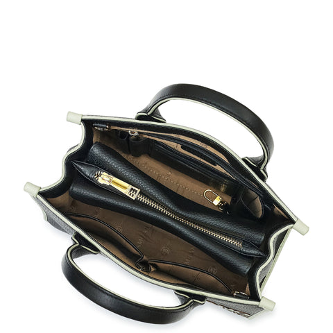 Zoe Small Book Tote - Black