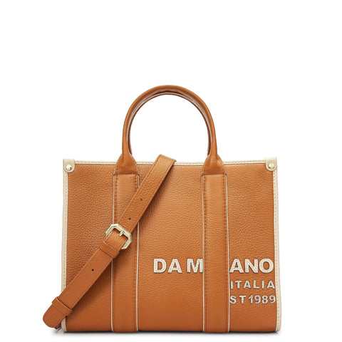 Zoe Small Book Tote - Caramel