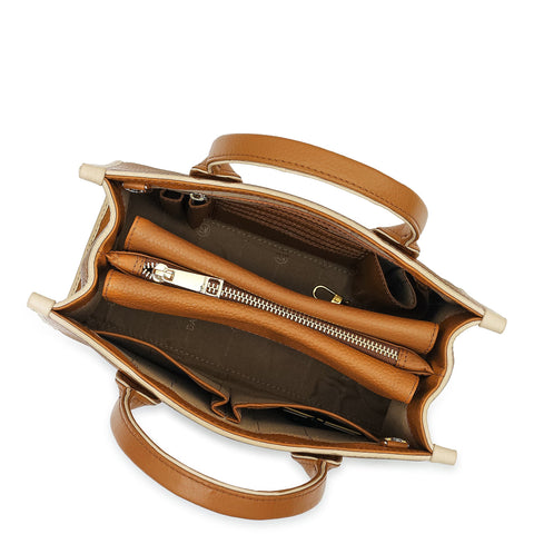 Zoe Small Book Tote - Caramel