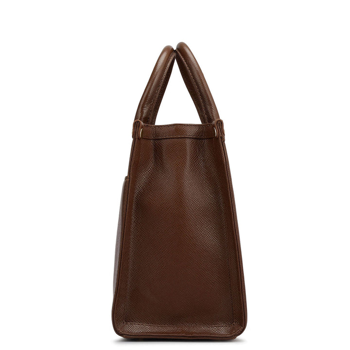 Modern Mosaic Franzy Leather Tote - Date & Frost