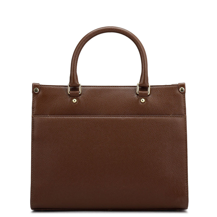 Modern Mosaic Franzy Leather Tote - Date & Frost