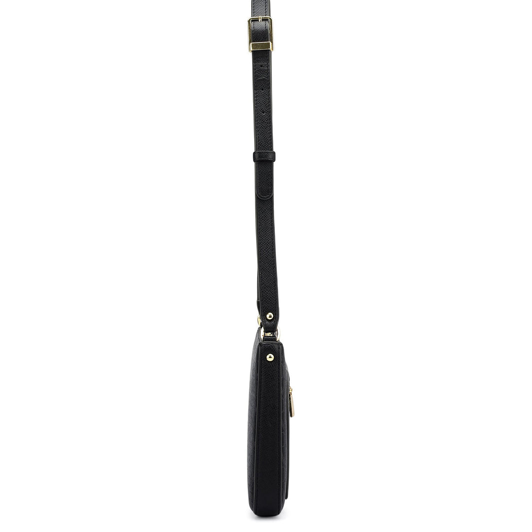 Small Monogram Leather Sling - Black