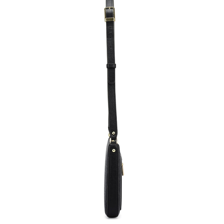 Small Monogram Leather Sling - Black