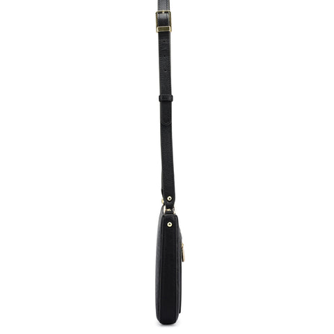 Small Monogram Leather Sling - Black