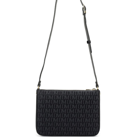Small Monogram Leather Sling - Black