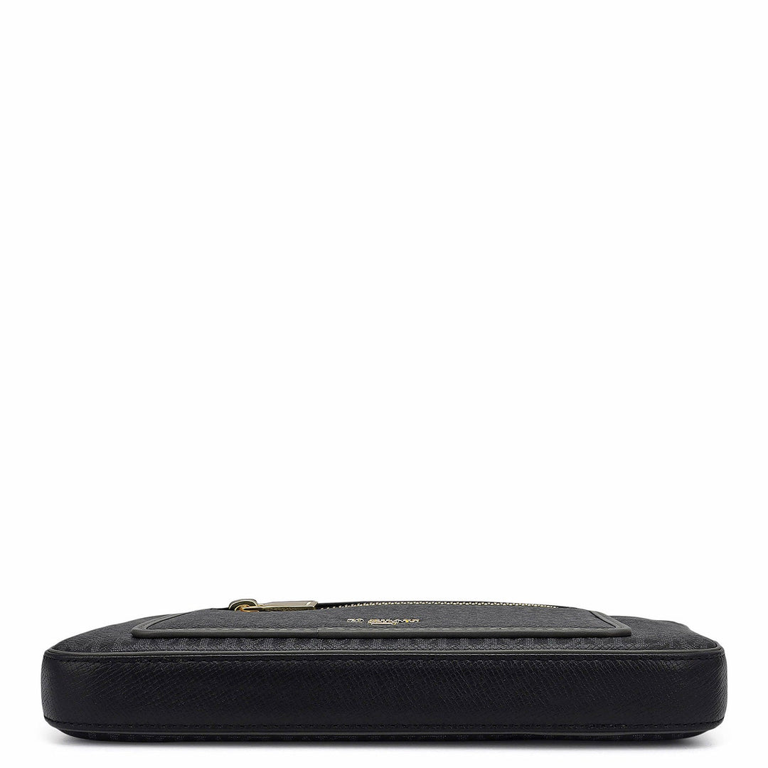 Small Monogram Leather Sling - Black
