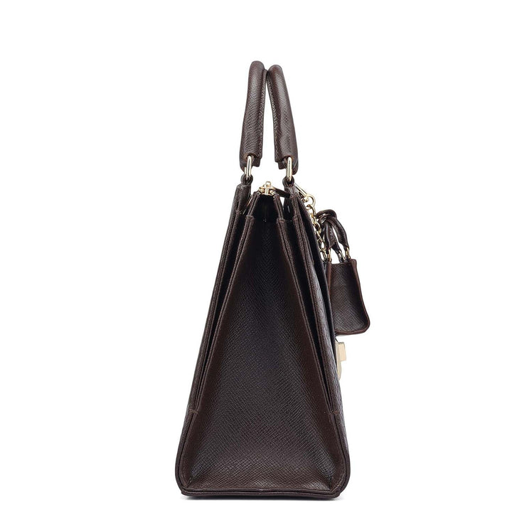 Medium Croco Franzy Leather Satchel - Date