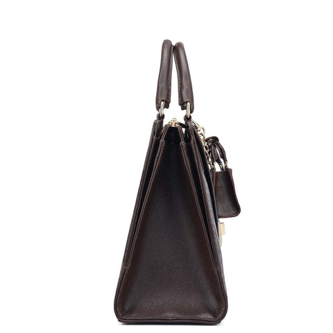 Medium Croco Franzy Leather Satchel - Date