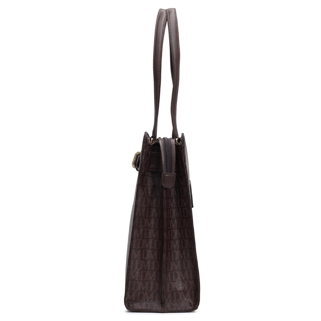 Siena Monogram Leather Shoulder Bag - Date