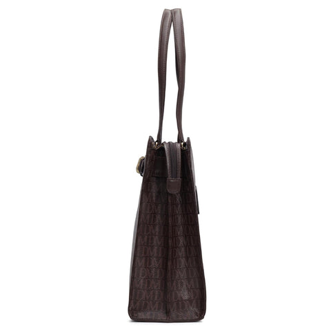 Siena Monogram Leather Shoulder Bag - Date