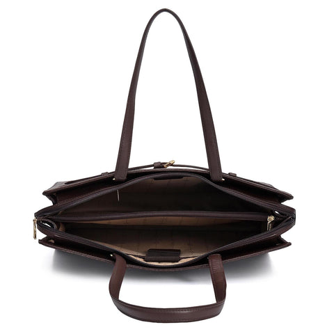 Siena Monogram Leather Shoulder Bag - Date