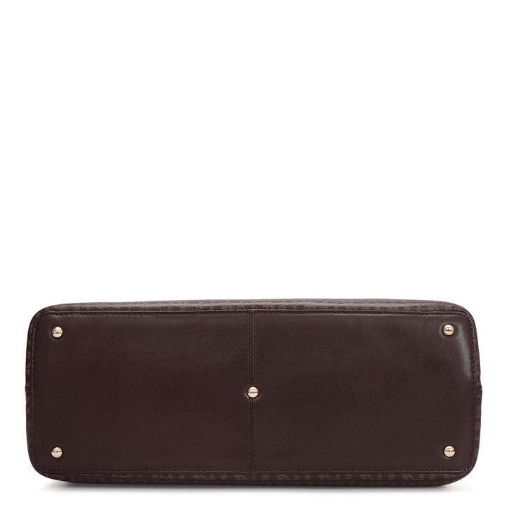 Siena Monogram Leather Shoulder Bag - Date