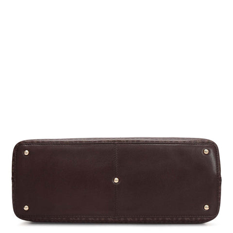 Siena Monogram Leather Shoulder Bag - Date