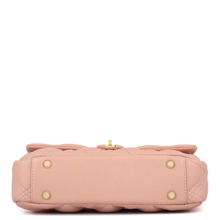 Medium Quilting Leather Shoulder Bag - Peach