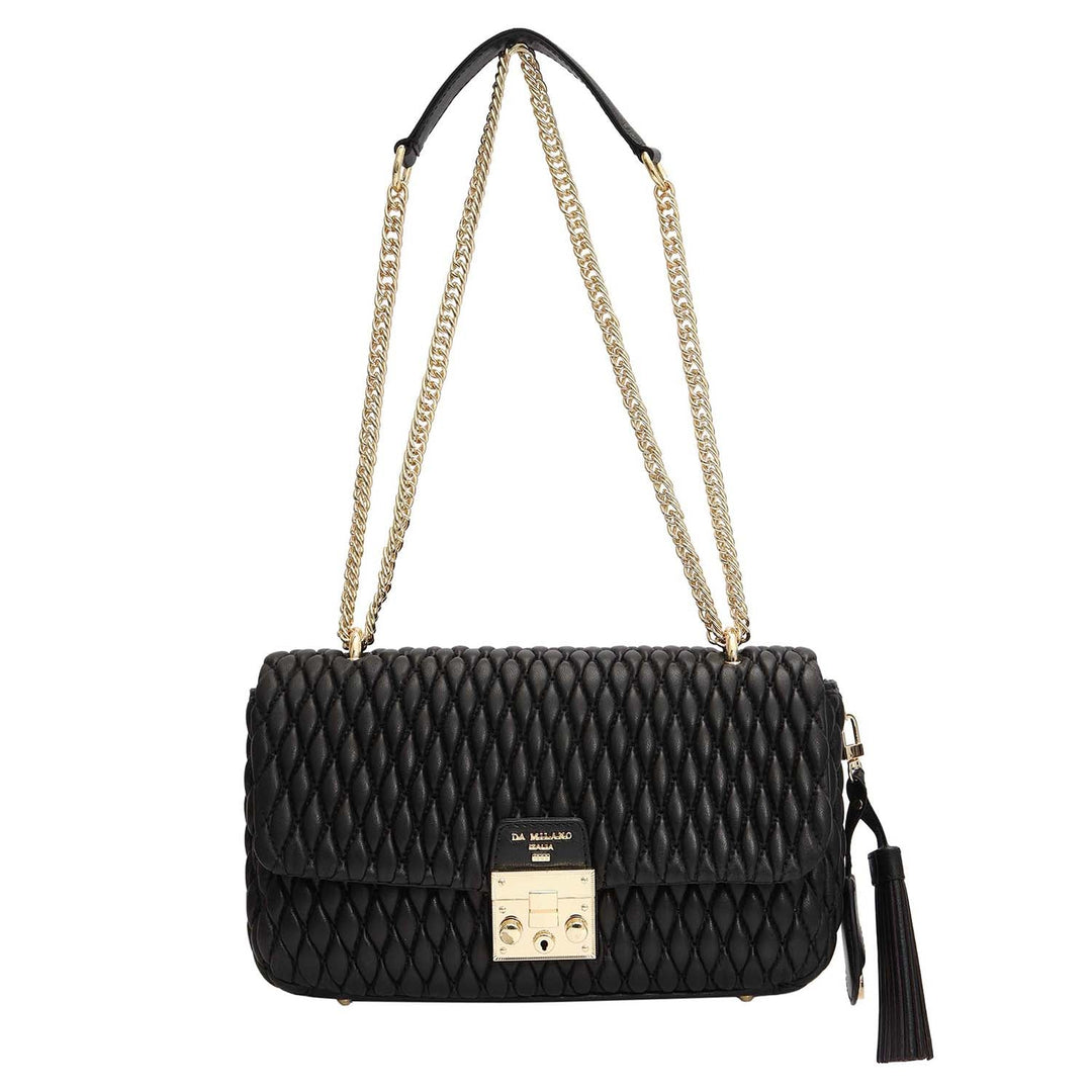 Medium Francesca Shoulder Bag - Black