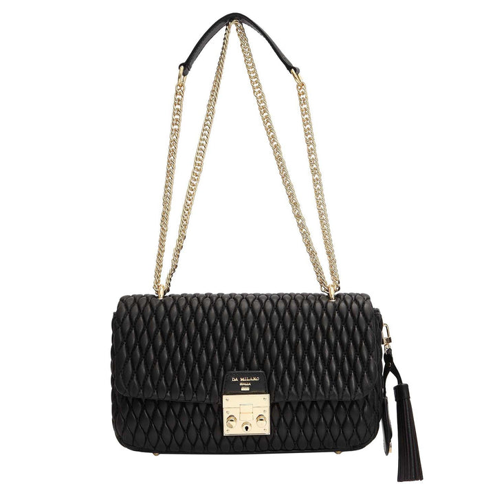 Medium Francesca Shoulder Bag - Black