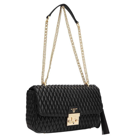 Medium Francesca Shoulder Bag - Black