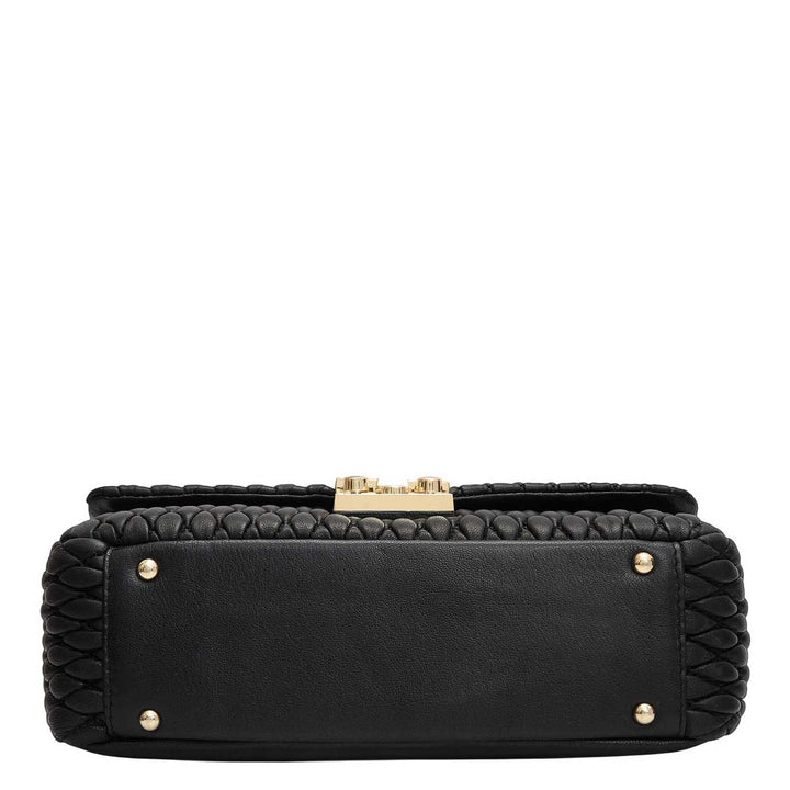 Medium Francesca Shoulder Bag - Black