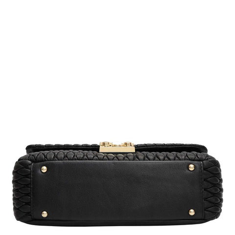 Medium Francesca Shoulder Bag - Black
