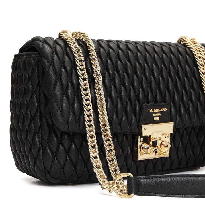 Medium Francesca Shoulder Bag - Black