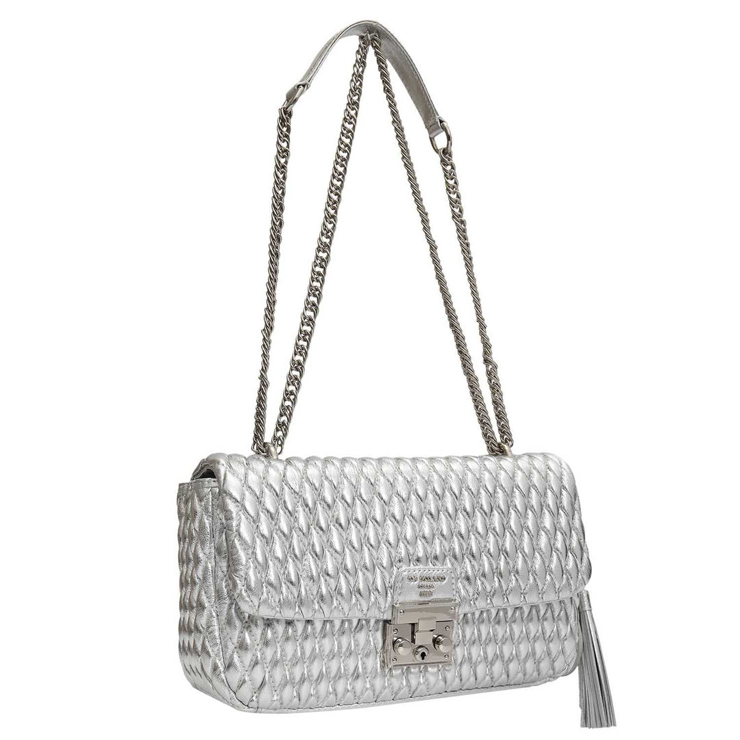 Medium Francesca Shoulder Bag - Silver