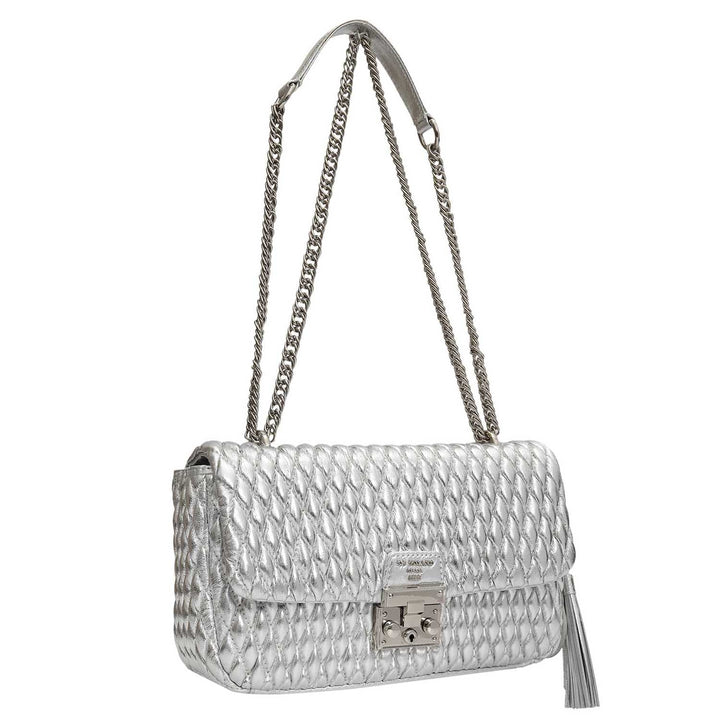 Medium Francesca Shoulder Bag - Silver