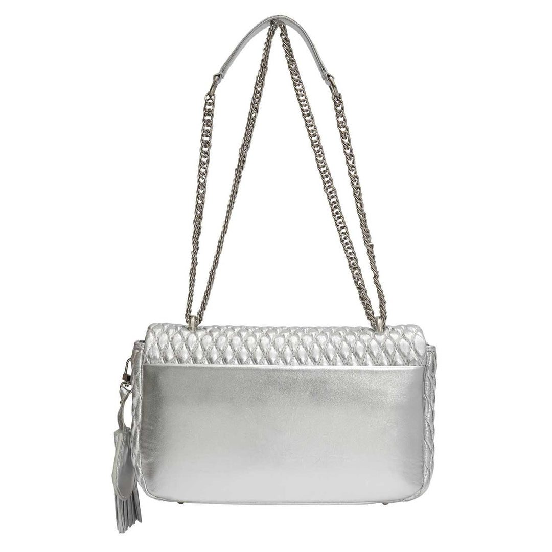 Medium Francesca Shoulder Bag - Silver