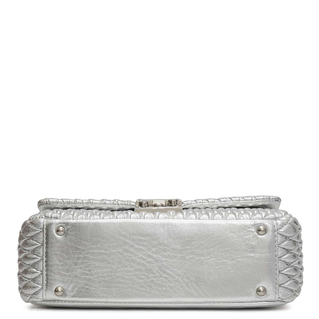 Medium Francesca Shoulder Bag - Silver