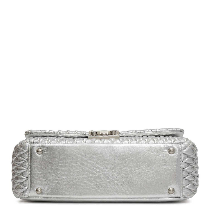 Medium Francesca Shoulder Bag - Silver