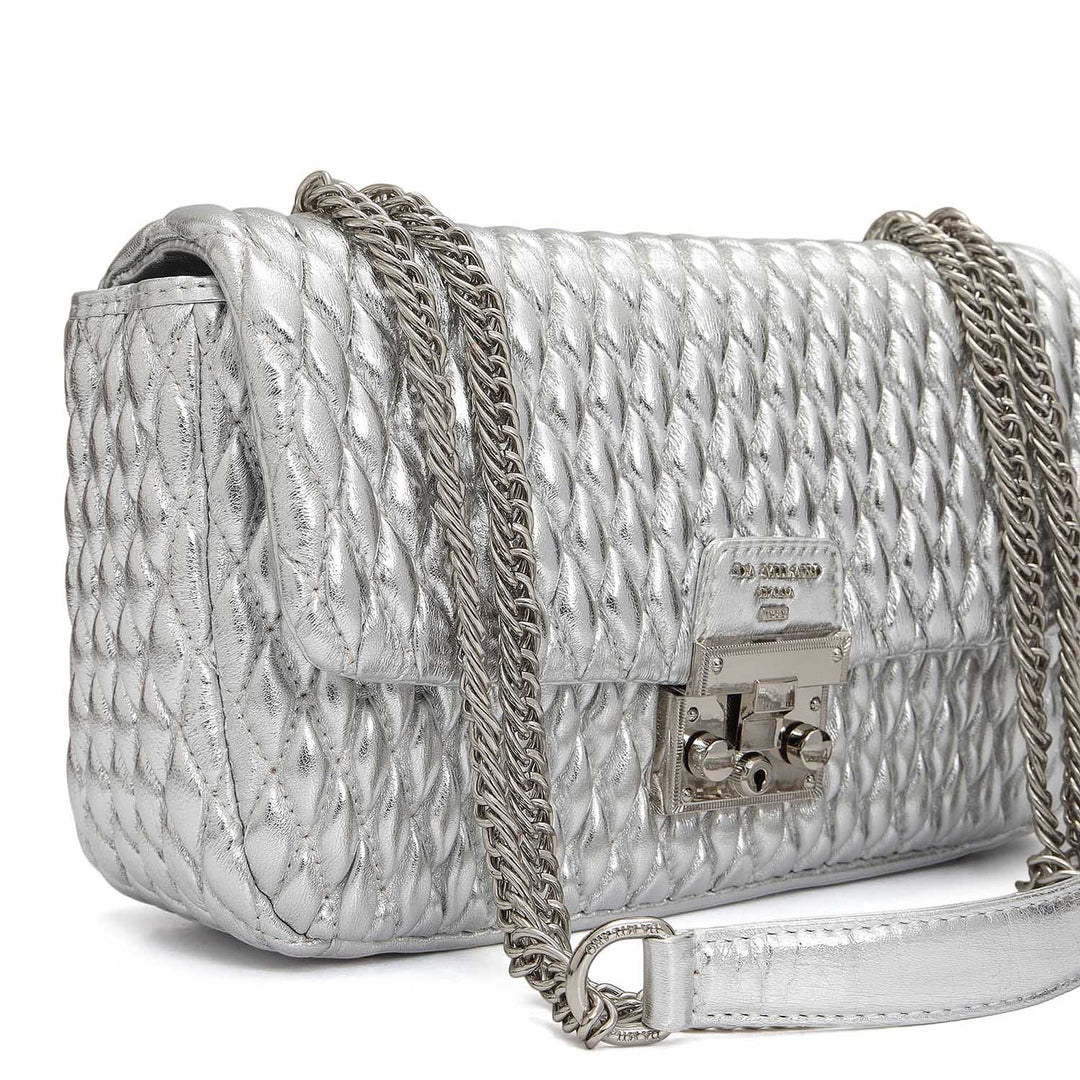 Medium Francesca Shoulder Bag - Silver