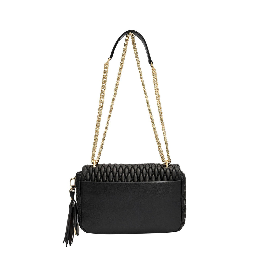 Small Francesca Shoulder Bag - Black