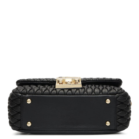 Small Francesca Shoulder Bag - Black