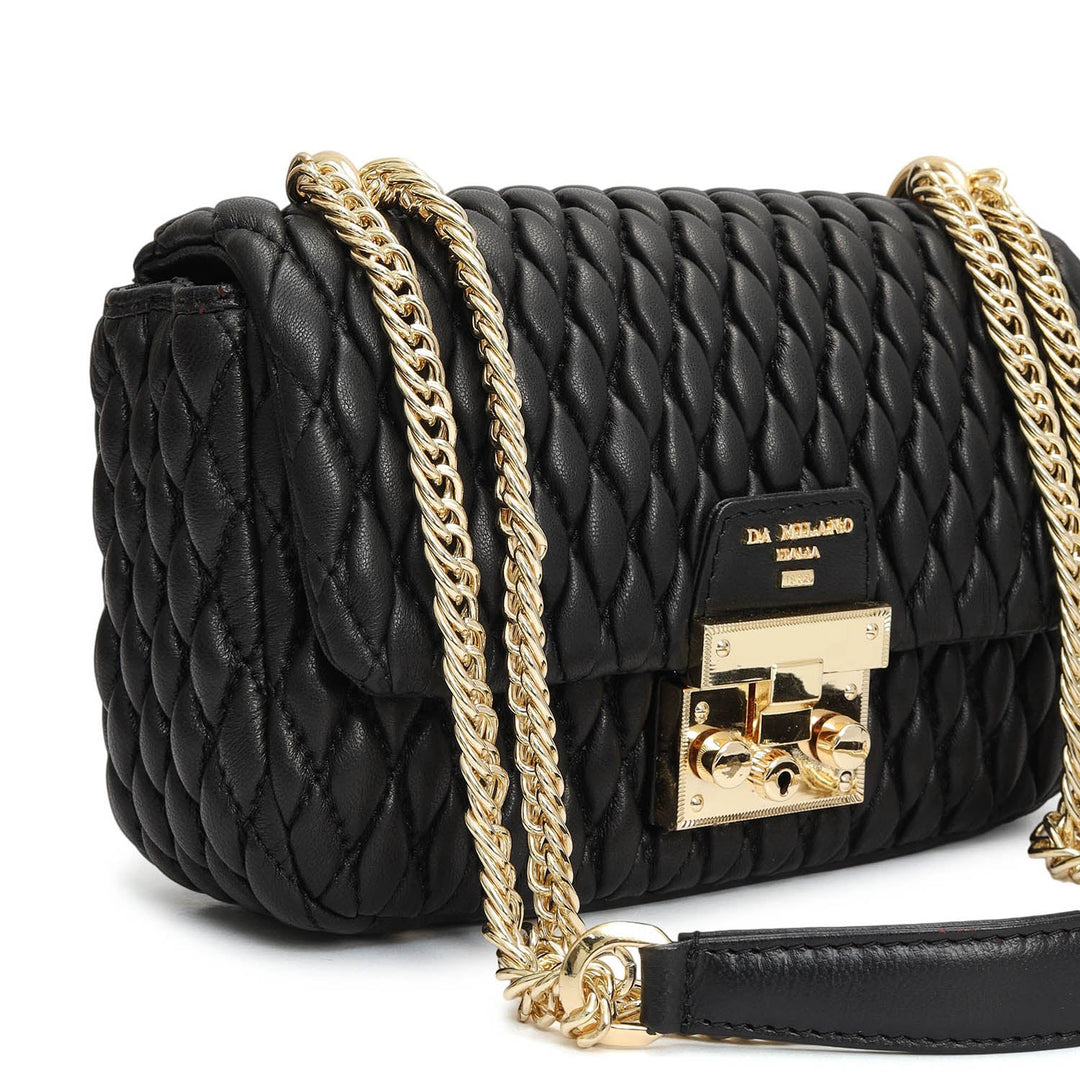 Small Francesca Shoulder Bag - Black