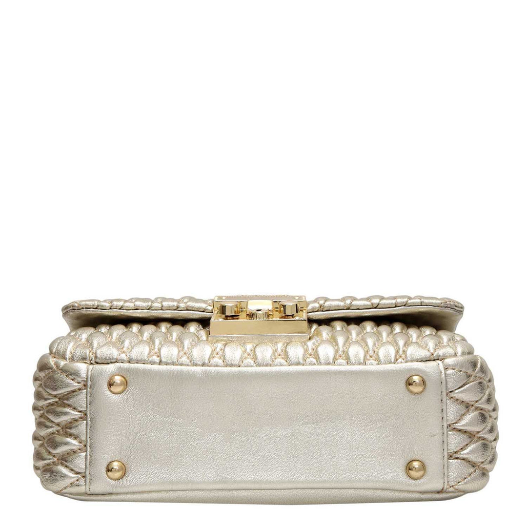 Small Francesca Shoulder Bag - Gold