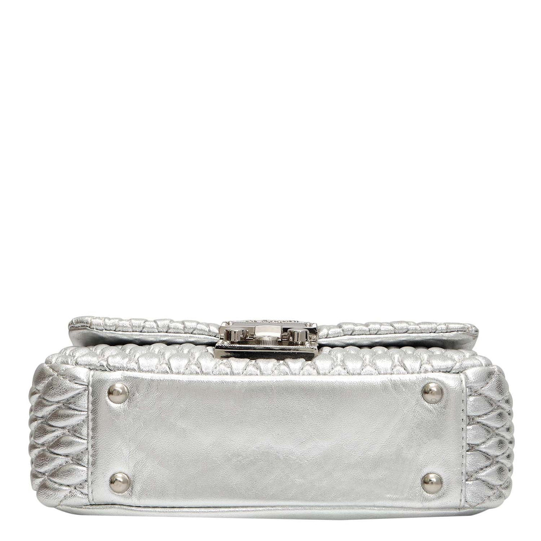 Small Francesca Shoulder Bag - Silver