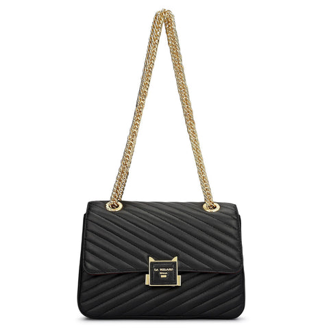 Chevron Double Chain Bag (S)
