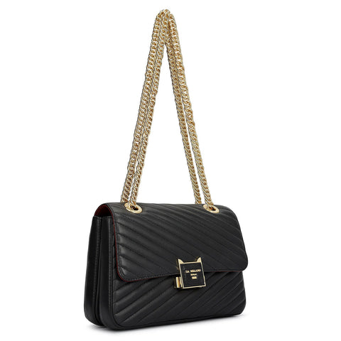 Chevron Double Chain Bag (S)