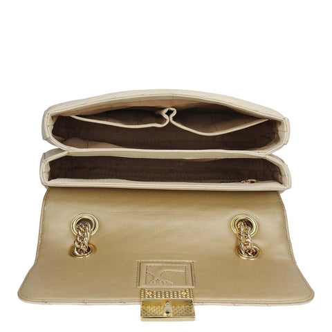 Chevron Double Chain Bag (S)