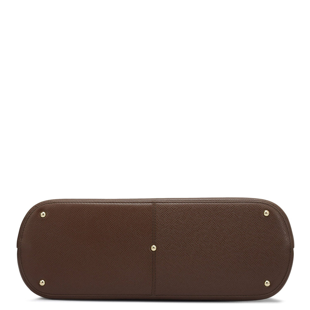 Small Franzy Leather Tote - Date