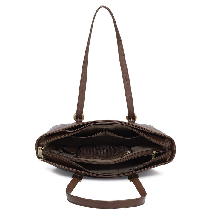 Small Franzy Leather Tote - Date