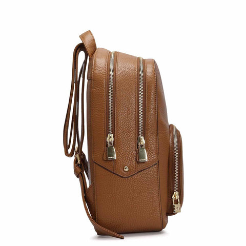 Wax Leather Backpack - Caramel