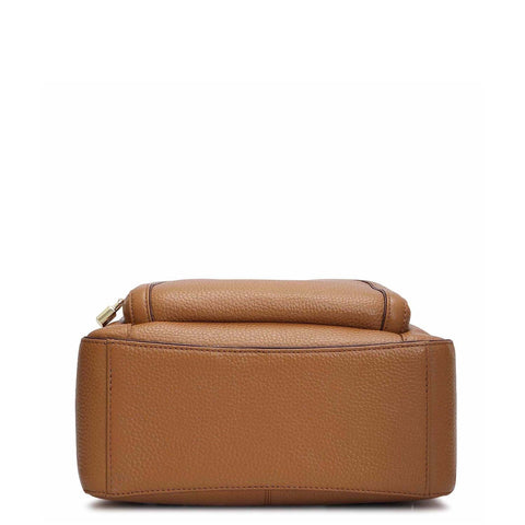 Wax Leather Backpack - Caramel