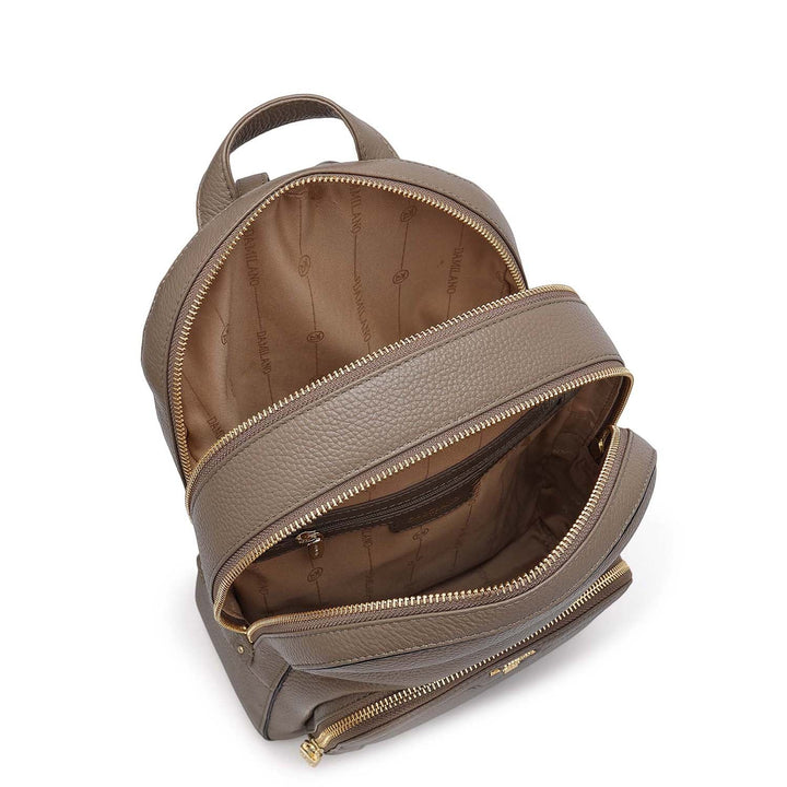 Wax Leather Backpack - Greyish Taupe