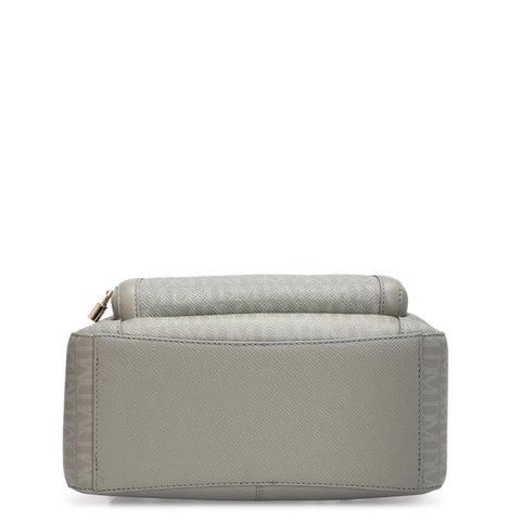 Monogram Franzy Leather Backpack - Stone Grey