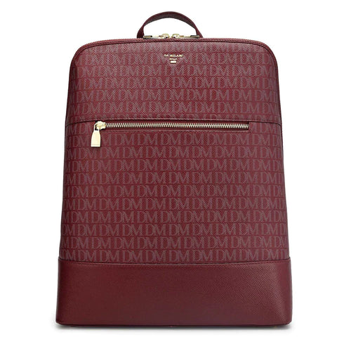 Monogram Franzy Leather Backpack - Blood Stone