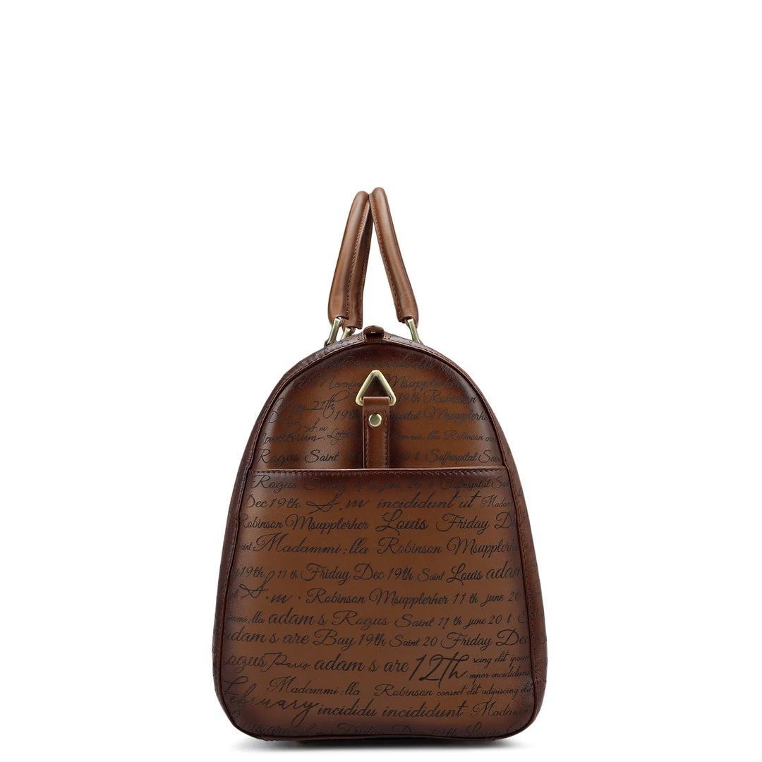 Signato Leather Luggage - Cognac