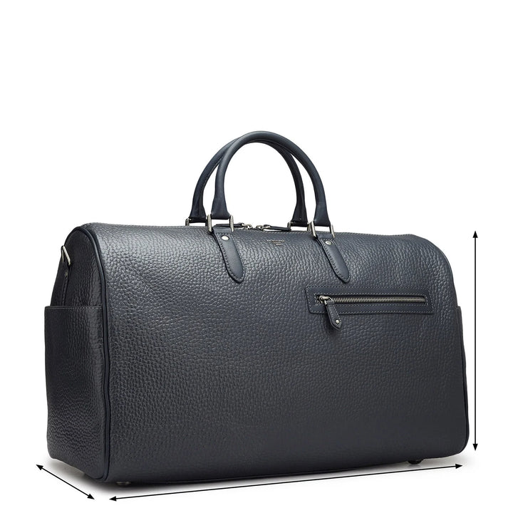 Bub Leather Luggage - Navy